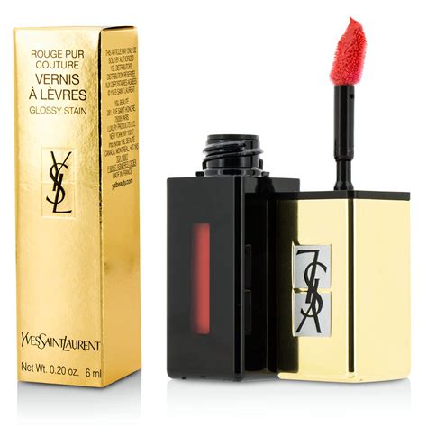 yves saint laurent vernis à lèvres glossy stain 49|Yves Saint Laurent Rouge Pur Couture Vernis a Levres Glossy .